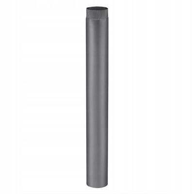 Tubo de estufa - humos - acero - Ø 120 mm - 100 cm - negro