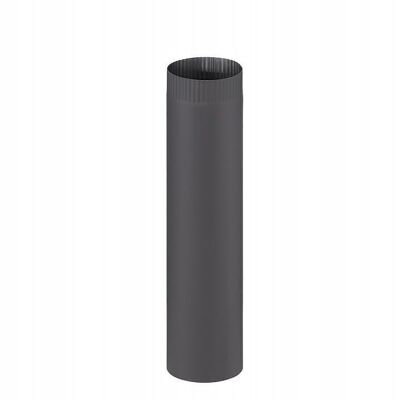 Stove pipe - flue - steel - Ø 120 mm - 50 cm - black