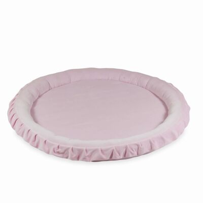 Play nest - baby play mat - velvet - 120 cm - light pink