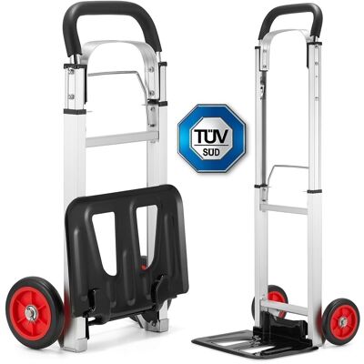 Hand truck - hand cart - foldable - aluminum - up to 90 kg