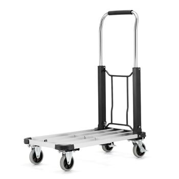 Chariot de transport - 71x41cm - pliable - jusqu'à 150 kg - aluminium