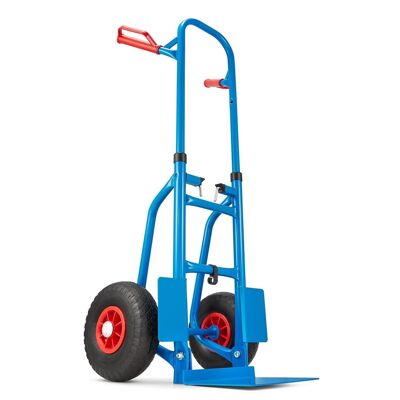 Steekwagen - opvouwbaar - tot 250 kg - blauw, rood