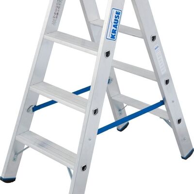 Haushaltstreppe - Leiter - 2x 4 Stufen - Aluminium - 48 cm hoch