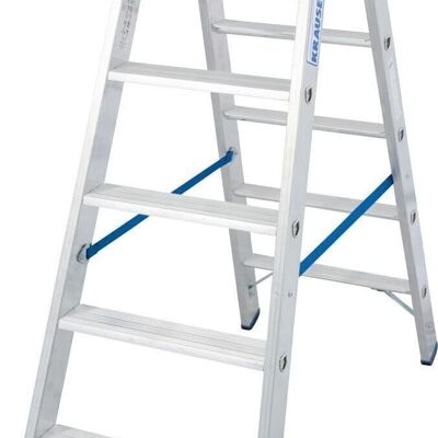 Escalier de ménage - échelle - 2x 6 marches - aluminium - hauteur 95 cm