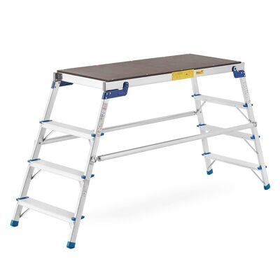 Work platform - folding scaffold - aluminum - 184x45x92 cm