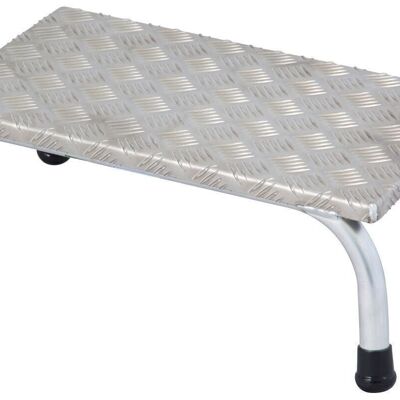 Step stool - Step stool - aluminum - 59x36x20 cm - silver