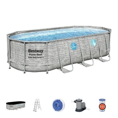 Bestway swimming pool - with pump and stairs - 549x274x122 cm