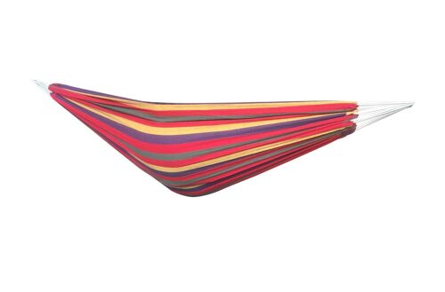 Hangmat - 200x150 cm - polyester/katoen - rood