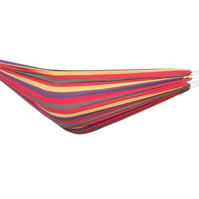 Hamac - 200x150 cm - polyester/coton - rouge