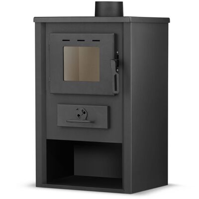 Wood stove - indoor - freestanding - 12 KW - steel