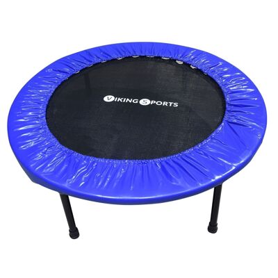 Fitness trampoline - foldable - ⌀ 101x22.5 cm - blue