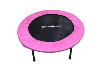 Trampoline de fitness - pliable - ⌀ 101x22,5 cm - rose