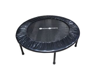 Trampoline de fitness - pliable - ⌀ 101x22,5 cm - noir