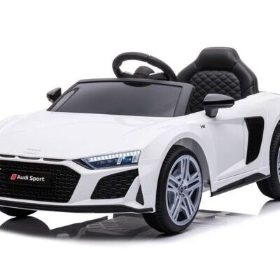 Audi R8 Sport - voiture électrique pour enfants - voiture à batterie - blanche