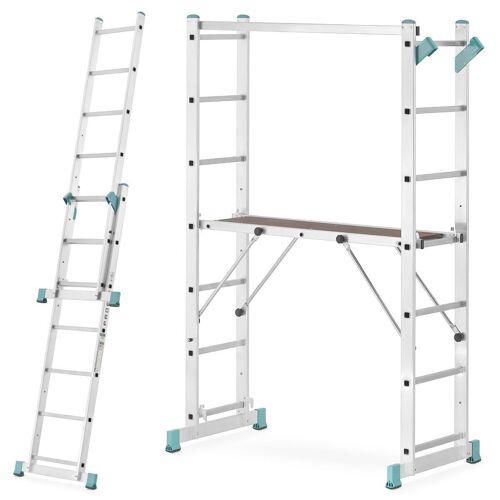 Kamersteiger en ladder - 6 in 1 - 300 cm werkhoogte - opvouwbaar