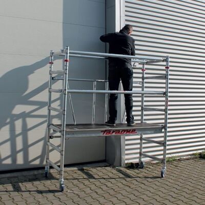 Mobile scaffolding - 2.6 m working height - with safety system