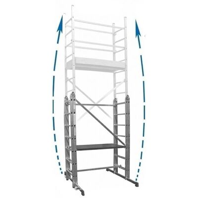 Krause Corda - folding scaffolding - 4.85m working height - lightweight