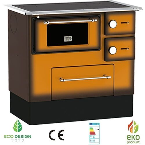 Houtfornuis - 85x91x56 cm - 5kW - bruin - energielabel A