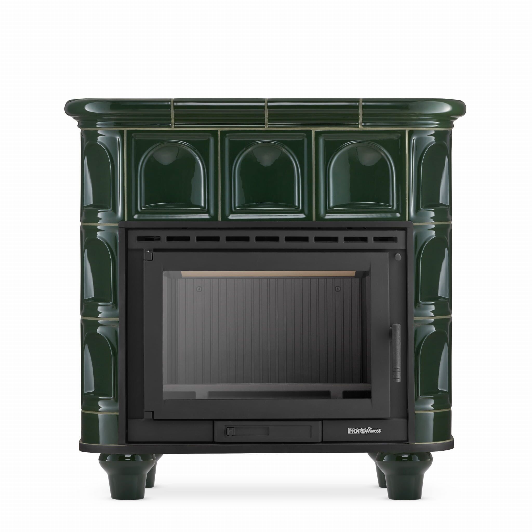 Achat Poêle à bois 15 kW carrelé vert classe énergétique A en gros — free download