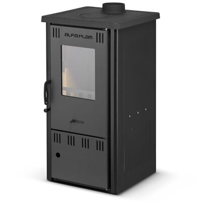 Holzofen – Energielabel A – 6,5 kW – schwarz