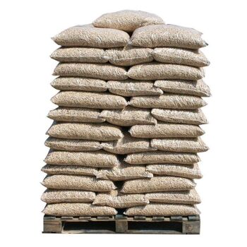 Palette de granulés de bois - 68 sacs - 1054 kg - bio