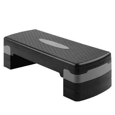 Aerobic scooter - black gray - 3 positions - 67x28 cm