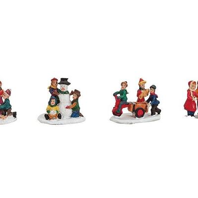 Miniature group of children made of poly