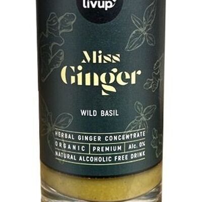 Miss Ginger "Basilic Sauvage" - Concentré de Gingembre Bio - Apéritif Naturel :
