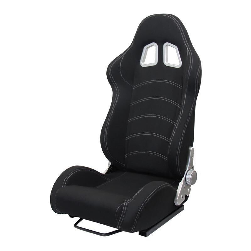 Asiento deportivo - asiento envolvente - TENZO-R - negro - con rieles