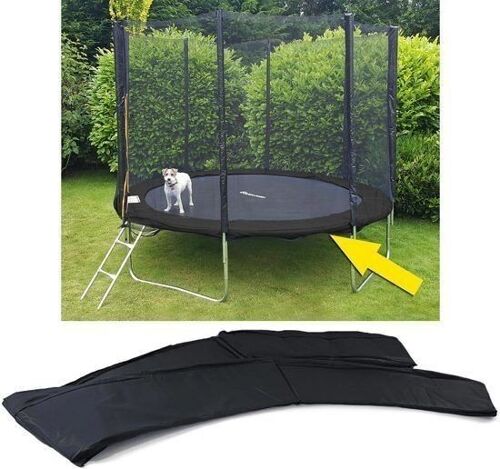 Rand afdekking trampoline - 305 cm - diameter zwart