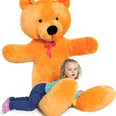 Teddybär 2 Meter - Orange - XXL - 205 cm
