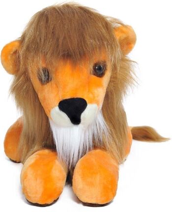 Grande peluche lion orange 160 cm XXL