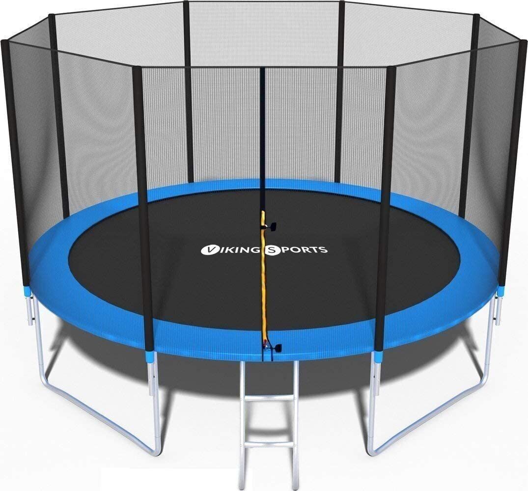 Trampoline 366 cm with safety net blue up to 150 kg