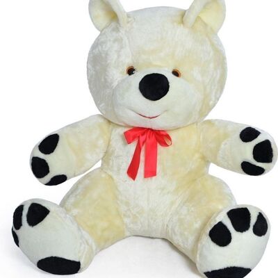 Large teddy bear white black 120 cm XL