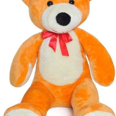 Großer Teddybär orange 105 cm XL