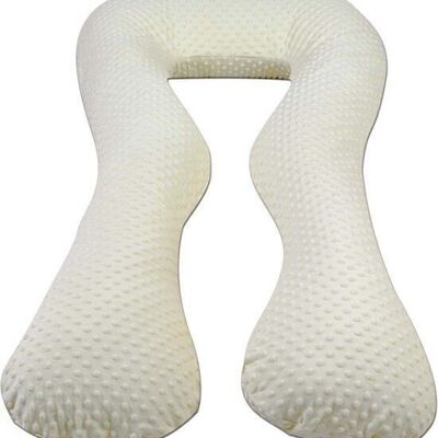 Almohada de embarazo 100% algodón 300 cm beige