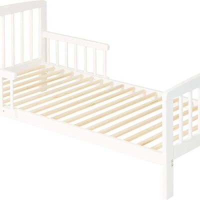 Hermosa cama para niños pequeños | Cuna | Cama de madera | 140x70cm | con somier de láminas | con protección contra fallas