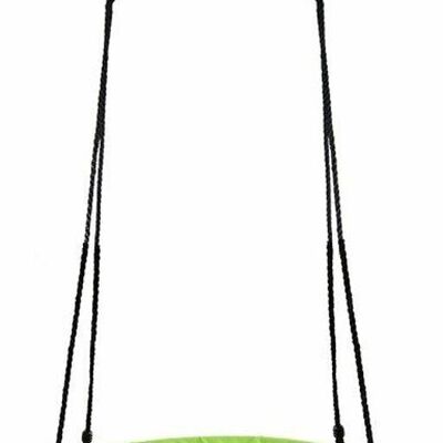 Green nest swing made of 600D polyester, 90 cm diameter swing including ropes up to 150 kg
