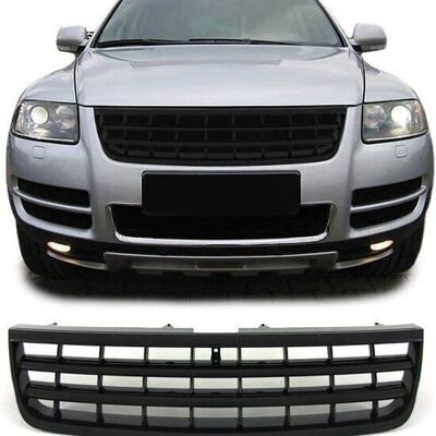 Grill zonder embleem zwart VW Touareg 7L 02-06