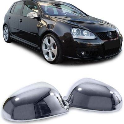 Mirror covers chrome 2 pieces VW Golf 5 03-08