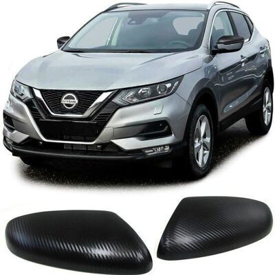 Mirror covers carbon Nissan Qashqai from 2014