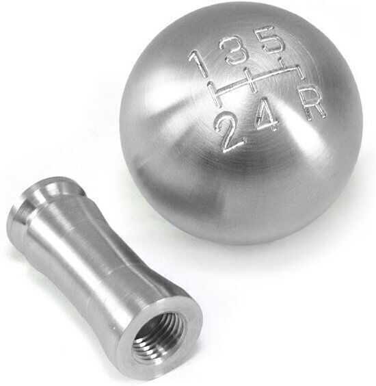 Pommeau de levier de vitesse sport boule universelle en aluminium brossé
