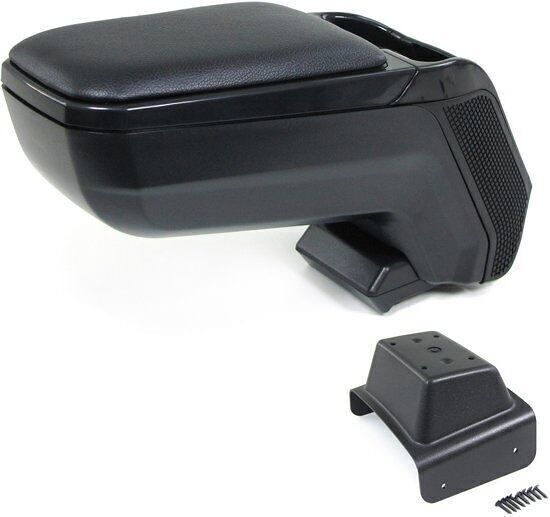 Reposabrazos negro Skoda Fabia 5J - ajustable con compartimento portaobjetos