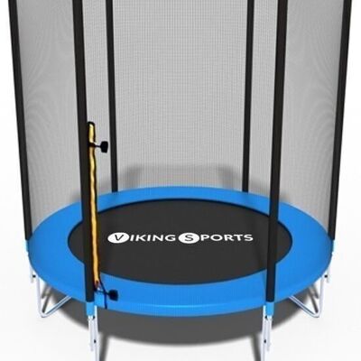 Trampoline - 183 cm - with safety net - blue