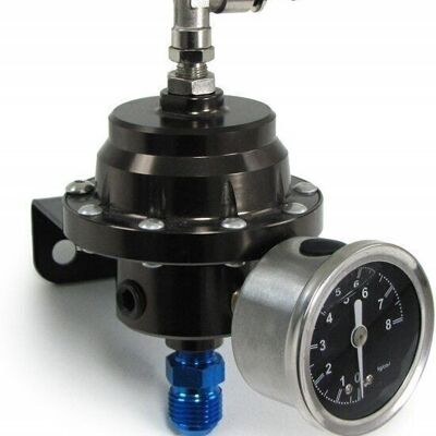 Regolatore pressione carburante regolabile 0-8 KG/CM2 con manometro