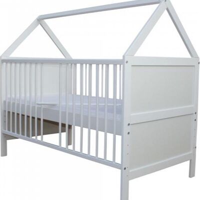 Baby bed - children's bed - junior bed - House bed 140 x 70 cm convertible
