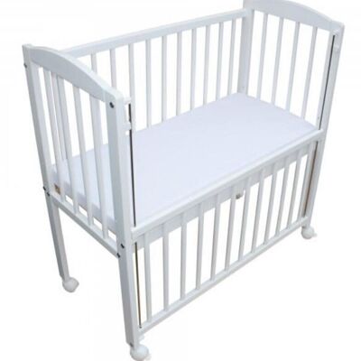 Crib baby bed Co-sleeper white 90x40 cm grow-along bed