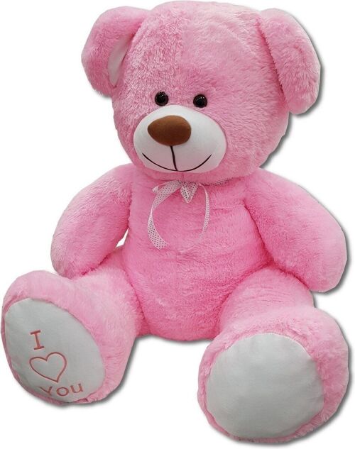 Grote roze knuffelbeer teddybeer I Love You 160cm