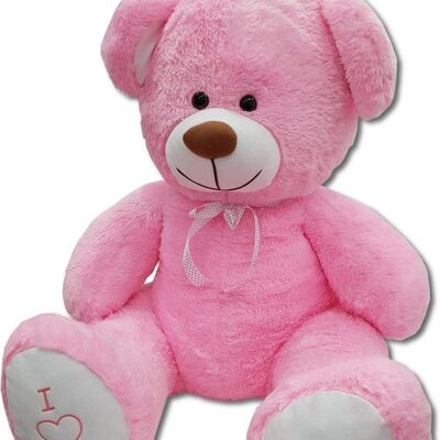 Grote roze knuffelbeer teddybeer I Love You 160cm