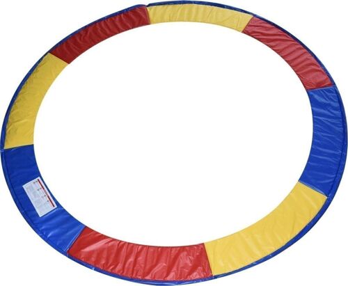 Trampoline rand multi-gekleurd 305 cm diameter regenboog